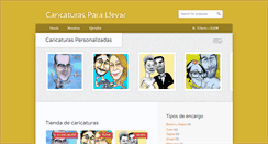 Desktop Screenshot of caricaturasparallevar.com