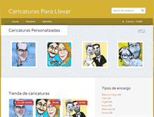 Tablet Screenshot of caricaturasparallevar.com